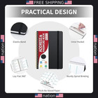 Spiral Bound Address Book With Tabs   Coloring Pages - Black 5 7 x7 7 