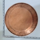 Six Hammered Copper Chargers Plates Metal 12  Rolled Edges