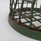 Vtg Large Round Flower Frog Metal Cage Floral Arrangement Dazey 7 