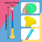 6 Pcs Plastic Collapsible Stadium Horns  Collapsible Air Horns Noisemaker Toy   