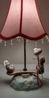 Baby Bunny And Bear Playing Teeter  Tottering seesawing  Nursery Table Lamp