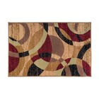 Rugshop Door Mat Modern Geometric Circles Carpet Small Rugs Washable Mats 2x3