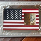 Richard Nixon   Psa   Autograph Cut Signature Mini American Flag Signed