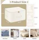 Ultra Space Saving Self Compression Organizer  Comforter Storage Bag For Clothes