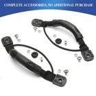 Anndason 2 Pcs Black Kayak Canoe Boat Side Mount Carry Handles paddle Style 1 