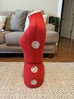 Singer 151 Mannequin Dress Red Form Adjustable Size Dials Mannequin Vintage Sew