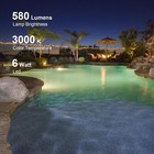 Goodsmann Led Pond Lights 2pk Low Voltage 6w 580 Lumens 3000k Ip68 Bronze Finish