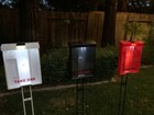 Brochure Boxes With Solar Lid   white   1 Piece  stake Not Included 