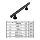 Black Modern Cabinet Handles Bar Pulls Kitchen Drawers Hardware Stainless Steel