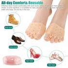 2pcs Bunion Toe Corrector Silicone Orthotics Straightener Separator Forefoot Pad