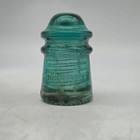 Hemingray Glass Insulator Aqua Blue Patented May 2 1893 Vintage No 9 Antique