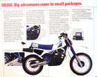 1984 Suzuki Dr100 Dr125 4-page Brochure-vintage  P n 99922-84311 Nos