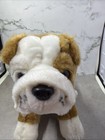 Animal Alley Bulldog Puppy Light Brown White Stuffed Animal Plush Dog 10   