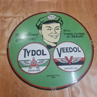 Tydol   Veedol Porcelain Sign 29 X 29 Inches