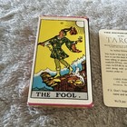 Vintage Rider Waite Tarot Deck Pink Ankh Back Carol Publishing Complete Cards