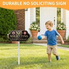 No Soliciting Sign For House  No Soliciting Yard Signs For Front Door Home  A   