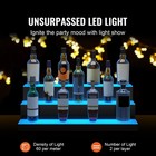 Uimoso 30  3-step Led Lighted Liquor Bottle Display Bar Shelf Rf   App Control