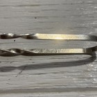 Antique Marked Sterling     Silver Sugar Tongs With Rosebud Design  3 5  Long