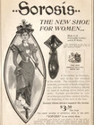 1898 Sorosis Shoe Advertisement Womens Fashion High Button Antique Print Ad