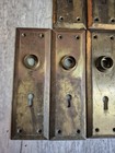 Antique Door Backplates Brass Old Door Hardware 2 25 X 7 Lot Of 12  Not Plated 