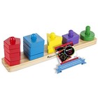 Melissa   Doug Stack And Sort Board  15-piece Wooden Educational Toy Set Bundle