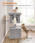 Cat Tree 39 8  Xl Tower     Cat Condo For Extra Large Cats With Scratching Posts