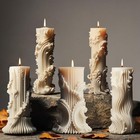European Cylinder Silicone Mold Diy Minimalist Pillar Gift Candle Mold Lot