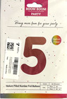 40  Large Rainbow Gradient Helium Foil Number 5 Balloon Party Decorations