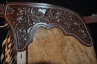 Custom Made Leather Chinks hair On Cowhide new Chaps made In Usa
