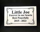 Custom Engraved Stone Pet Memorial Headstone Dog Cat Grave Marker Plaque