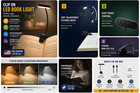 Rechargeable Clip On Book Light Usb Led Reading Lamp Flexible 3 Modes Portable