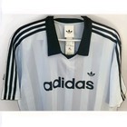 New Mens Adidas Originals Trefoil Poly Collar Jersey Size Xl  ke2453 Sky Blue