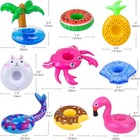 9pcs Doll Swimming Pool Inflatable Float Including - Flamingos Donuts Small 
