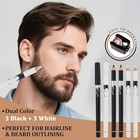 12pcs Beard Shaping Tool Kit For Men - Grooming Comb  Edging Pencil   Brushes