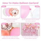 Baby Girl Pink And White Decorations For Shower Party Balloons Set Clearance