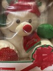 Christmas Puffalumps Fisher Price White Bear Nos New In Open Box Red Scarf
