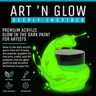 Glow In The Dark Paint  14 Colors  Acrylic Glow Paint  Strontium Aluminate