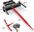 39  Hay Spear Bale Spears Universal Hd Skid Steer Tractor Loader Bucket 2000 Lbs