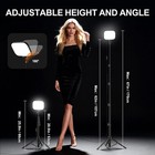 Led Video Light Kit 2-pack 3000-5500k Dimmable Studio Lights 62  Tripod