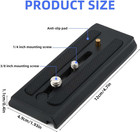 Quick Release Plate For Tripod With 1 4    3 8  Screws