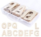 4  Wooden Letters - 52 Pcs Wood Alphabet For Crafts  Sign Decoration  4 Inch 