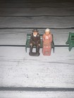 Lot Of 3 Vintage Benches W  5 Figures Of Barclay Lead Sitting On Park Bench