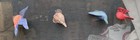 Lot Of 4 Resin Bird Fly-in Window screen Magnetic Ornamental Decor  New