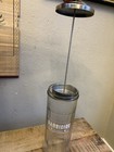 Vtg Barbicide Glass Disinfectant Barber Jar  Free Shipping 