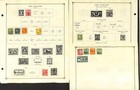 New Zealand Stamp Collection On 20 Scott International Pages  1855-1955  cp 