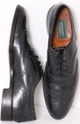 Vtg Mcafee Shoes K24224 Alan Leather Black Wingtip Oxford Shoes Men s 12 Aa