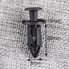 100pcs New Atv Retainer Clips Push Pin Splash Guard Body Panel For Honda  8mm