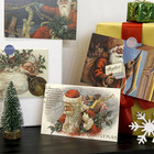 30pcs Vintage Christmas Greeting Cards  Santa And Christmas Reprint Antique Post