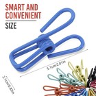 30 Pack Assorted Chip Bag Clips Utility - Pvc 2 Inch Coated Colorful Sealer For