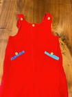 Vintage Buster Brown Red Corduroy Overalls Jumper Size 4 Kids Clothes Toddler